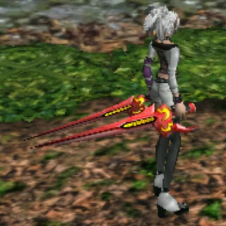 ブラッディアートを装備したキャラクター