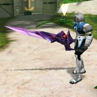 ドラゴンスレイヤーを装備したキャラクター