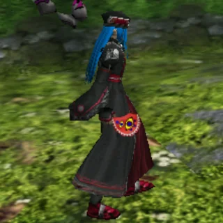 マフを装備したキャラクター