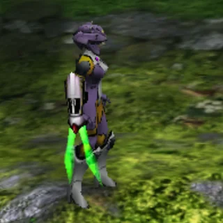 フォトンクローを装備したキャラクター