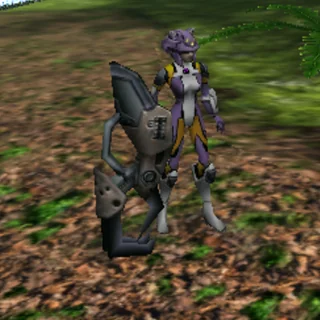 ファルクローを装備したキャラクター