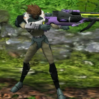 スプレッドニードルを装備したキャラクター