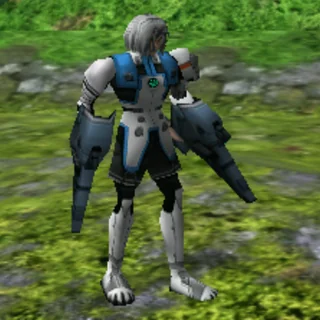 ツインサイコガンを装備したキャラクター